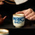 Blue and White Dragon Pattern Ru Kiln Gongfu Tea Tasting Teacup Ru Yi 95ml