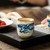 Blue and White Dragon Pattern Ru Kiln Gongfu Tea Tasting Teacup Ru Yi 95ml