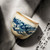 Blue and White Dragon Pattern Ru Kiln Gongfu Tea Tasting Teacup Yu Wu 180ml