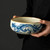 Blue and White Dragon Pattern Ru Kiln Cha Xi Gongfu Tea Ceremony Water Bowl for Teacups