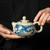 Blue and White Dragon Pattern Ru Kiln Chinese Kung Fu Tea Teapot Xi Shi 180ml