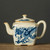 Blue and White Dragon Pattern Ru Kiln Chinese Kung Fu Tea Teapot Han Fang 175ml