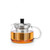 SAMA S-043 Glass Lead Free Borosilicate Heat Resistant Teapot Stainless Steel Infuser 700ml