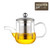 Kamjove L-02 Glass Lead Free Borosilicate Heat Resistant Teapot Stainless Steel Infuser