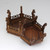 Handmade Hexagon Tai Tao Er Wenge Wood Carving Table Top Stand Display Base