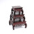 Handmade Wan Jiao Square Red Wood Carving Table Top Stand Display Base