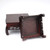 Handmade Wan Jiao Square Red Wood Carving Table Top Stand Display Base