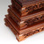 Handmade Lou Hua Wood Carving Table Top Stand Display Base