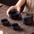 Long Teng Si Hai Jian Shui Purple Pottery Kungfu Tea Teapot And Teacup Set