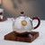 Handmade Pure Silver Teapot Fu Yun Long Dan 100ml