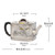 Handmade Pure Silver Teapot Si Fang Shi Zhu 120ml