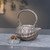 Handmade Pure Silver Teapot Retro Peanut 255ml