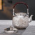 Handmade Pure Silver Kettle Zan Ke Ya Ju 550ml