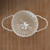 Handmade Pure Silver Loose Tea Strainer Gao Shou Bian Lou Dou