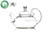 Clear Glass Chinese Teapot 500ml 16.9 oz B-279M