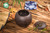 Brown Handmade Yixing Zisha Clay Orchid Tea Caddy Coffee Canister 500ml 16.9 oz