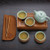 Mini Portable Bamboo Serving Water Tray for Gongfu Tea Ceremony 22x12cm
