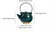 Peacock Golden Rim Loop Handle Porcelain Chinese Small Gongfu Teapot 250ml 8.4oz