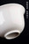 Large White Fine Porcelain Gongfu Tea Gaiwan Teacup Bowl with Saucer 250ml