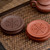 Yixing Zisha Clay Bamboo Tube Shaped Gongfu Teapot Cushion Teacup Coaster Red