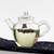 Mini Oval Shaped Clear Glass Teapot w/t Stainless Steel Filter 230ml 7.78oz