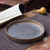 Round Flat Ceramic Gongfu Tea Dinner Bar Drink Serving Tray 19 x 19cm
