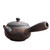 Brown Side Handle Ceramic Gongfu Tea Kyusu Teapot 200ml 6.76oz