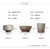 Retro Coarse Pottery Chinese Ceramic Gongfu Tea Tasting Teacup 50ml