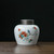 Hand Painted Lv Gai Ceramic Food Container Tea Caddy