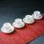 Simple Dehua White Porcelain Cup Coaster For Gongfu Tea Ceremony