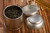 Silver Metal Canister For Loose Tea Container With Double Lid 150ml