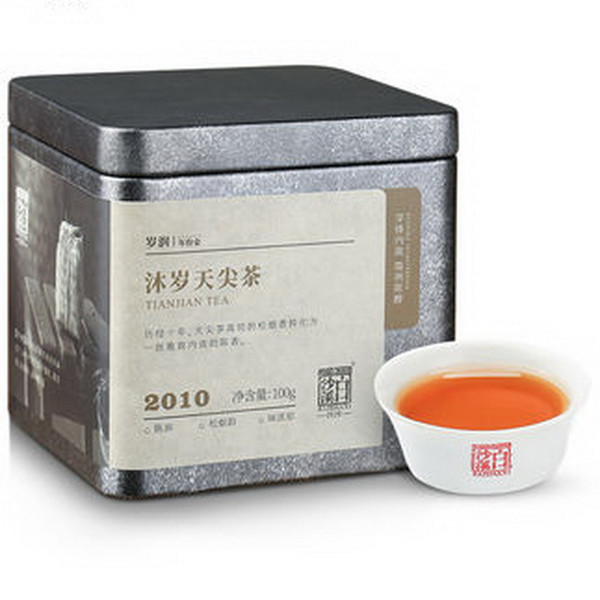 BAISHAXI Brand Mu Sui Tianjian Hu Nan Anhua Tianjian Hei Cha Dark Tea 100g