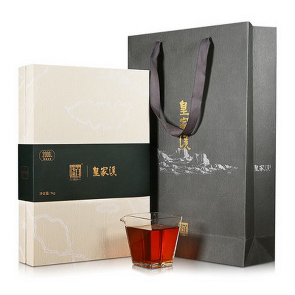 BAISHAXI Brand Huang Jia Xi Lin Lan Fu Yuan Anhua Golden Flowers Fucha Dark Tea 1000g Brick