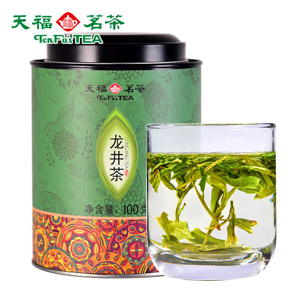 TenFu's TEA Brand Chun Cha Long Jing Dragon Well Green Tea 100g