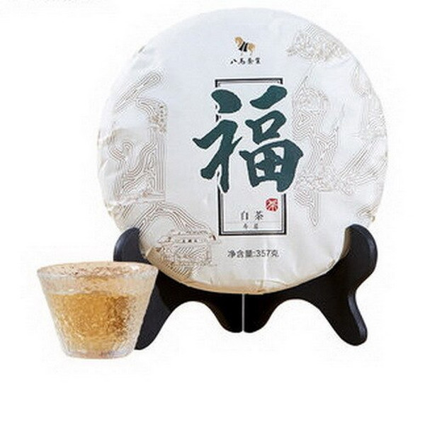 BAMA Brand Tai Lao Shan Fuding Shou Mei White Tea Cake 2019 357g