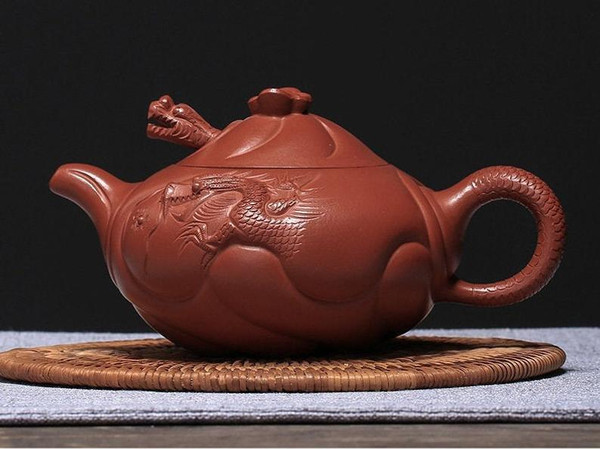 Handmade Yixing Zisha Clay Teapot Yuhua 340ml