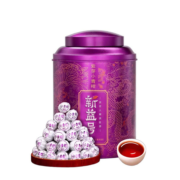 Xin Yi Hao Brand Xiao Qing Gan Purple Bud Chenpi Orange Pu'er Yunnan Pu-erh Tea Stuffed Tangerine Ripe 2025 400g