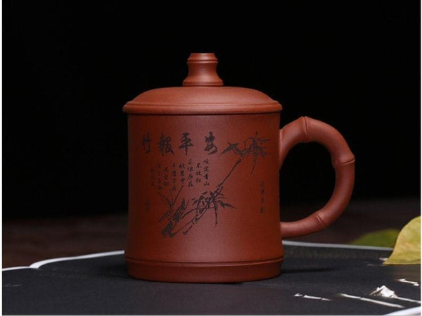 Handmade Yixing Zisha Clay Tea Mug Kezi  400ml