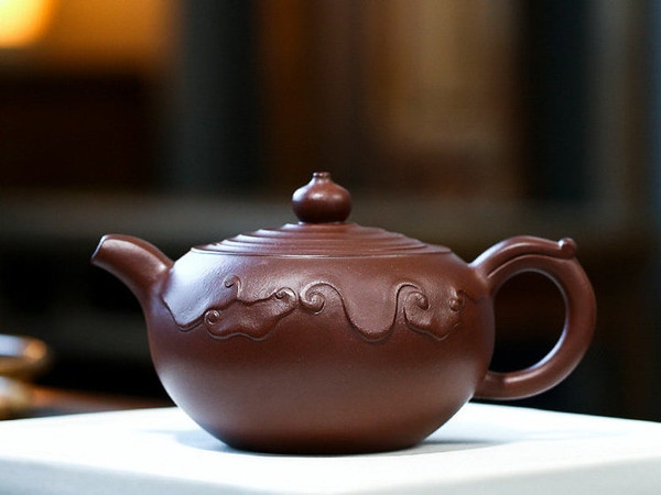 Handmade Yixing Zisha Clay Teapot Chayun 410ml
