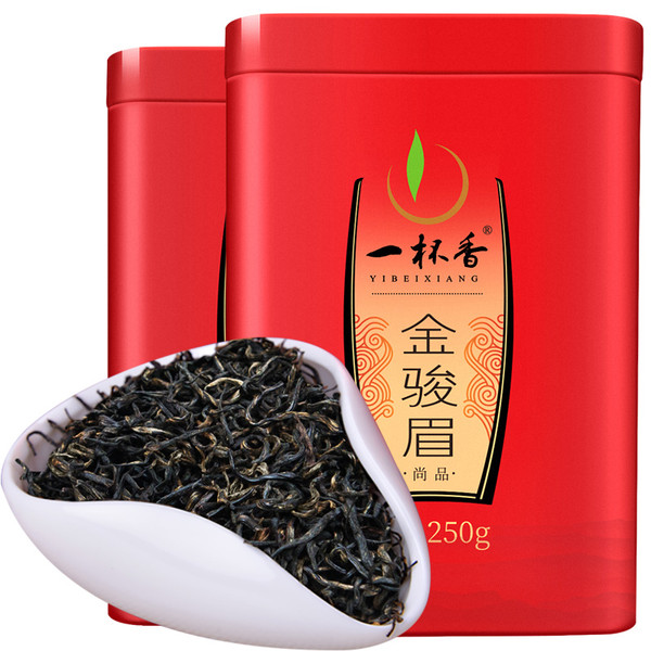 YIBEIXIANG TEA Brand Shang Pin Jin Jun Mei Golden Eyebrow Wuyi Black Tea 250g*2