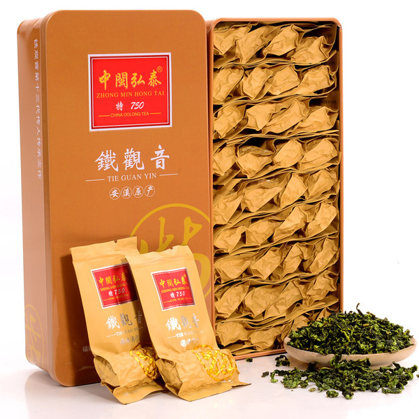 ZHONG MIN HONG TAI Brand Te750 Nongxiang Anxi Tie Guan Yin Chinese Oolong Tea 250g*2