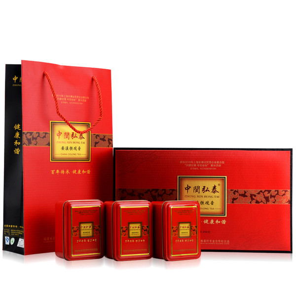 ZHONG MIN HONG TAI Brand Alpine Handmade Orchid Fragrance Qingxiang Anxi Tie Guan Yin Chinese Oolong Tea 250g