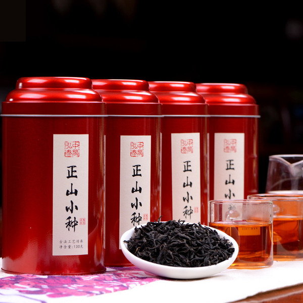 ZHONG MIN HONG TAI Brand  Premium Grade Nongxiang Lapsang Souchong Black Tea 130g*4