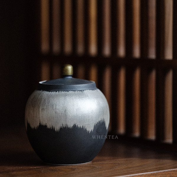 Xuan Tie You Yin Cai Ceramic Food Container Tea Caddy