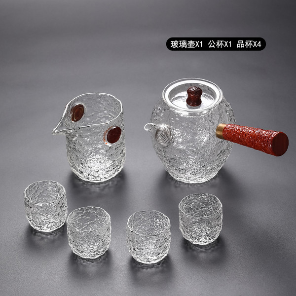 Xiang Yun 204 Glass Kungfu Tea Teapot And Teacup Set