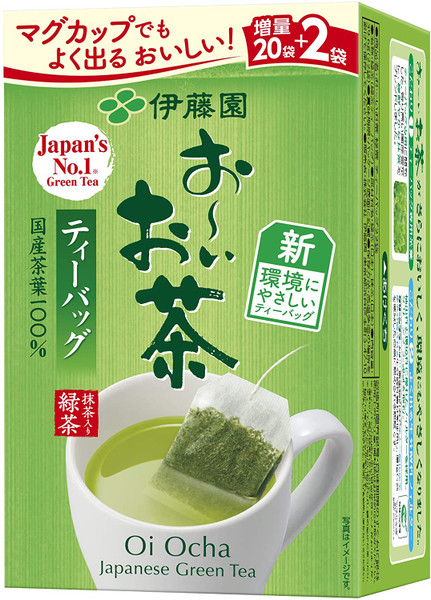 Ito En Itoen NEW Oi Ocha Green Tea 22 Tea Bags