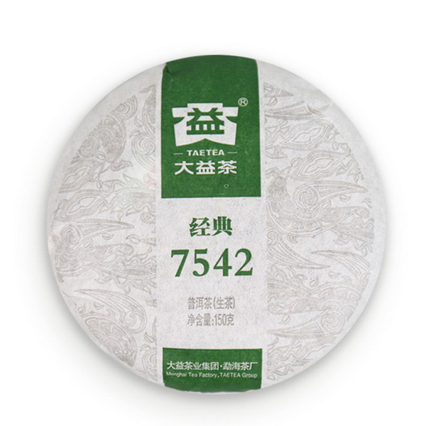 TAETEA Brand 7542 Pu-erh Tea Cake 2014 150g Raw