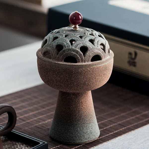 Saturn Jian Bian Ceramic Incense Burner