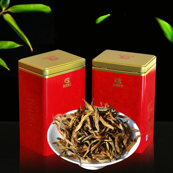 MINGNABAICHUAN Brand Big Golden Bud Dian Hong Yunnan Black Tea 125g*2