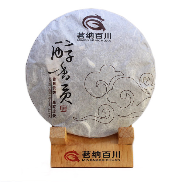 MINGNABAICHUAN Brand Chun Xiang Gong Pu-erh Tea Cake 2015 357g Ripe